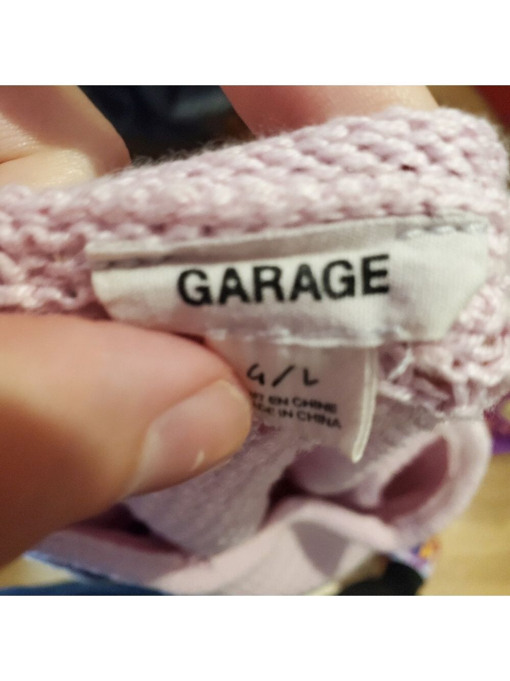 Garage Cropped Braid Crochet Sweater - Picture 6 of 6